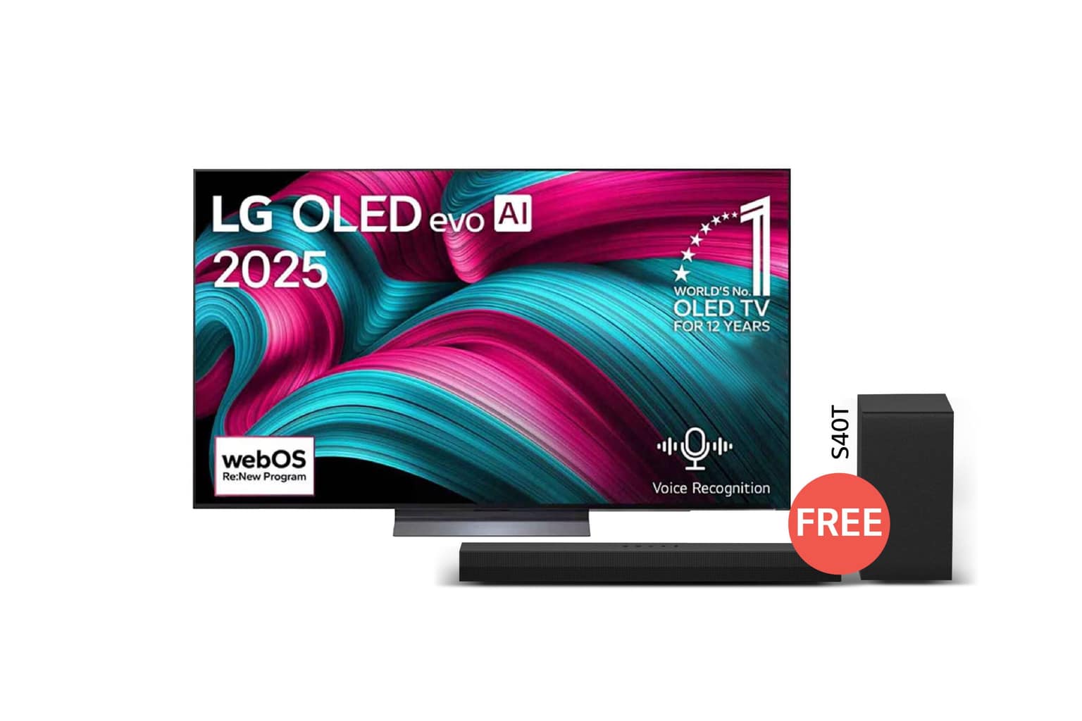 تلفزيون LG OLED evo AI C5 مقاس 65 بوصة