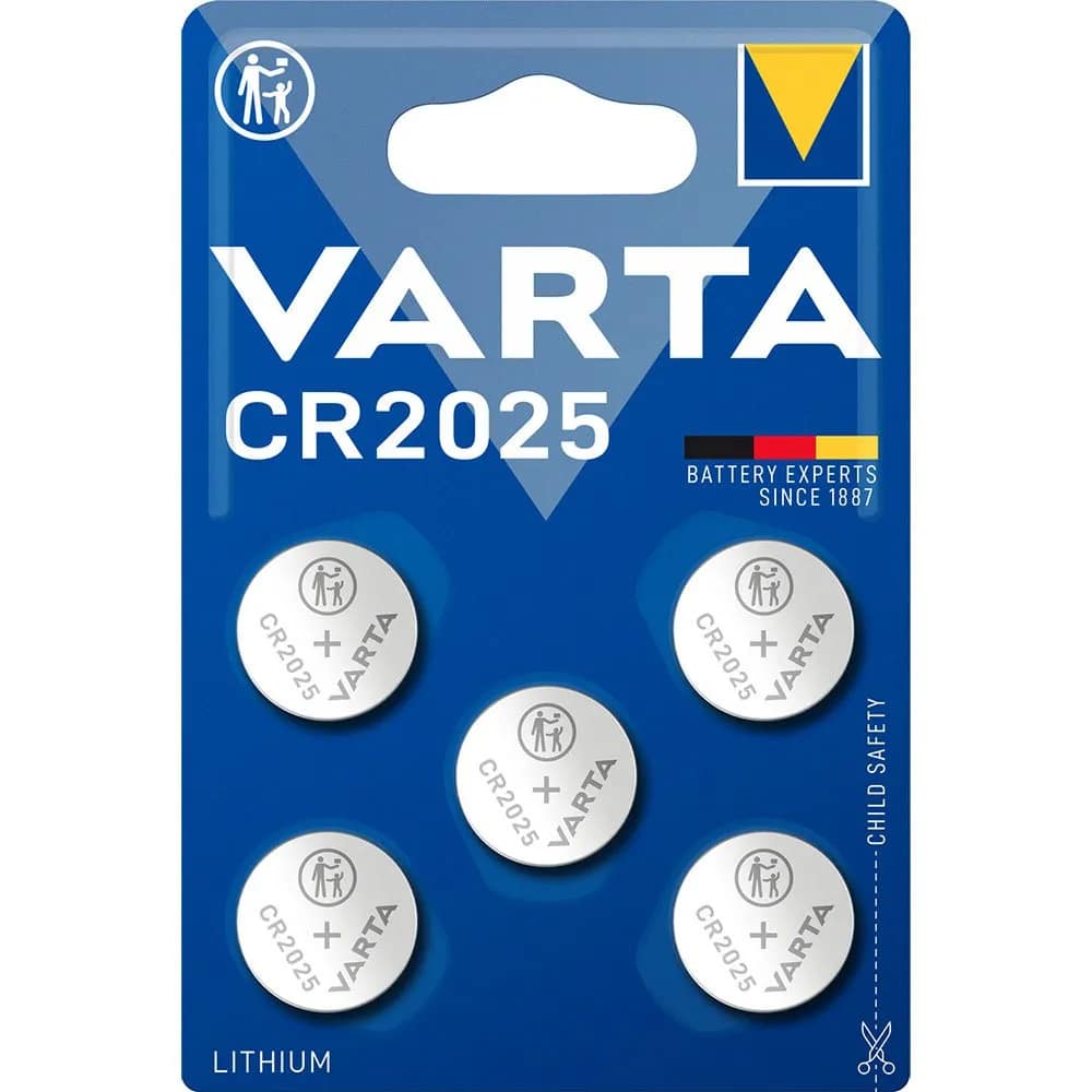 VARTA CR2025 Lithium Coin Battery 3V