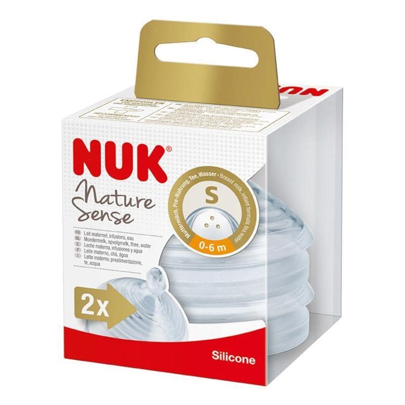 NUK Nature Sense Glass Bottle 240ml 0-6M