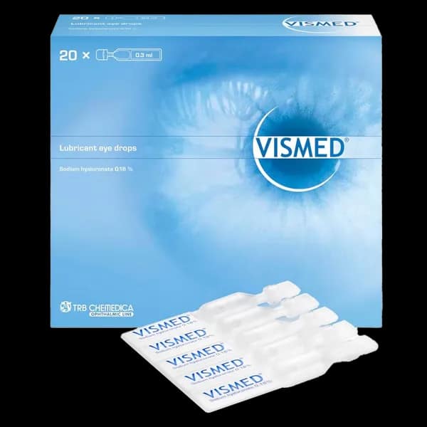 VISMED Lubricant Eye Drops 0.18% (20 x 0.3ml)