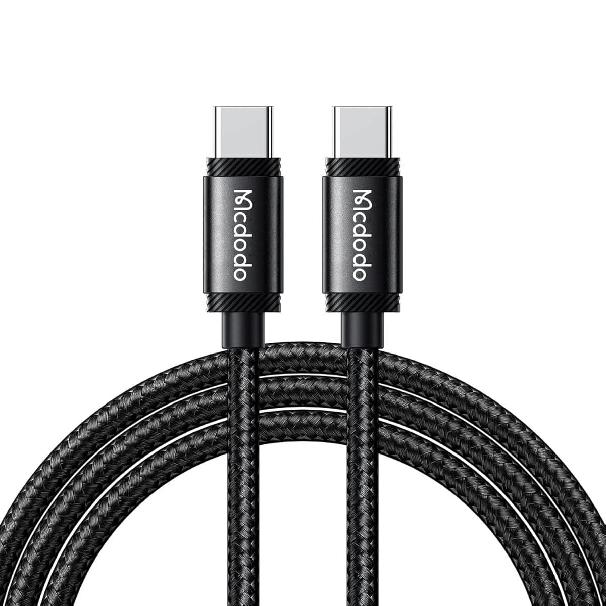 Mcdodo CA-3681 MDD for iPhone 15 Series 2m 240W Type-C to Type-C Charging Cable Data Transmission Phone Braided Cord - Black