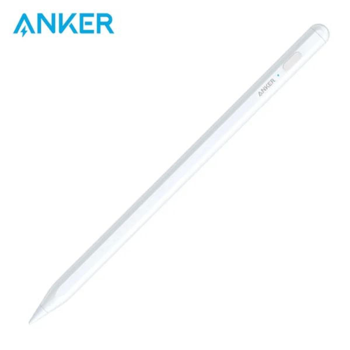 Anker Pencil A7139P21 Drawing Stylus Pen Bluetooth 5.3 up to 8 Hours USB-C Charging 15.4 Grams For Apple iPad - White