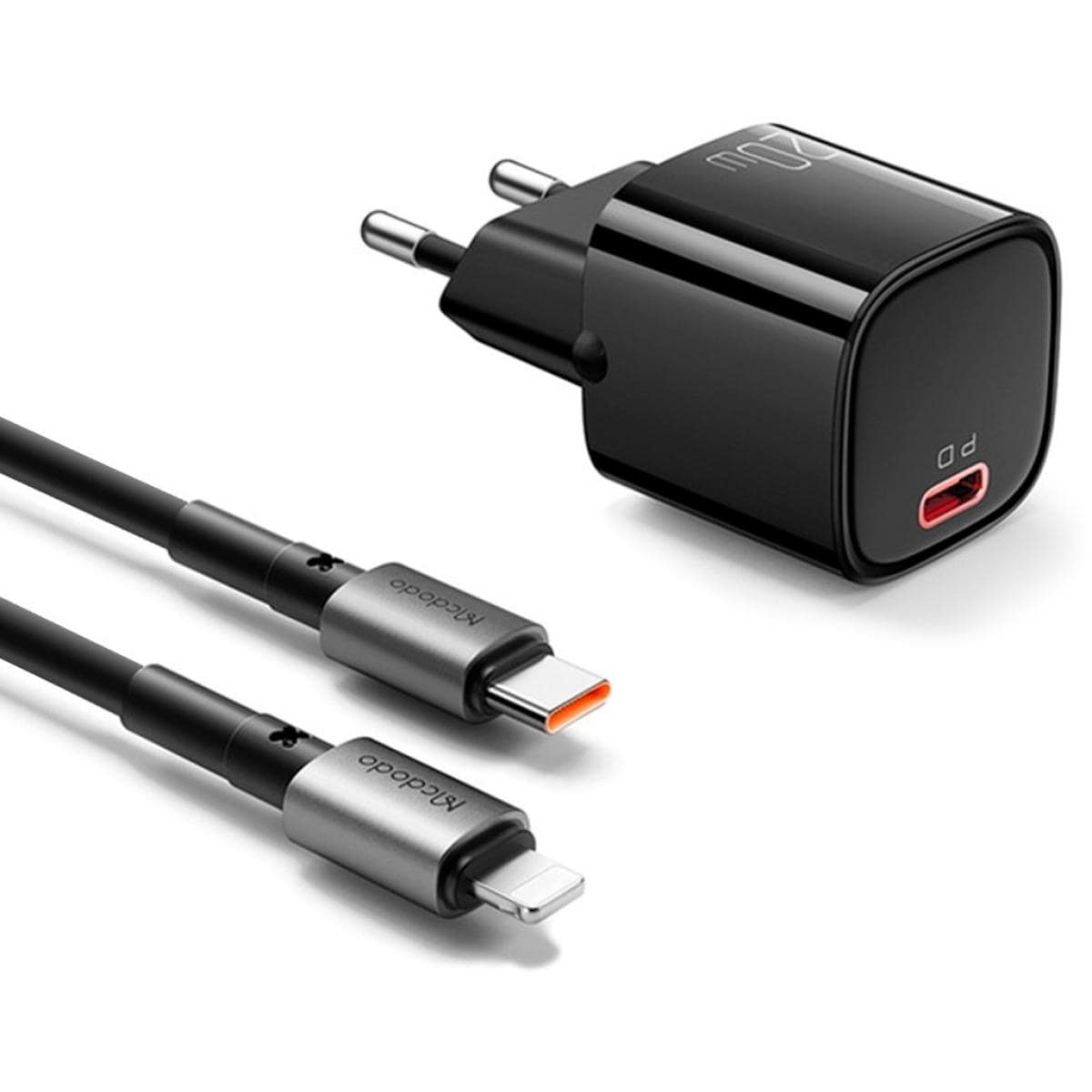 Mcdodo CH-4040 20W Charger With C To Iphone Cable (Black)