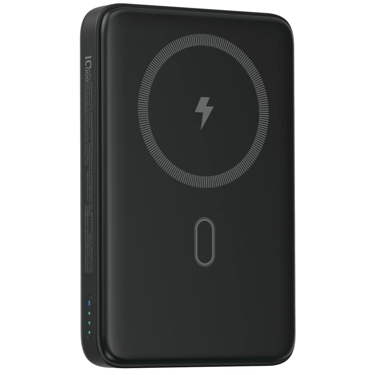 WiWU Wi-P043 Magnetic Power Bank - Wireless Portable Charger for Smartphone with USB-C Input, Wireless Output, Type-C Port with Stand | Portable Phone Charger - Black