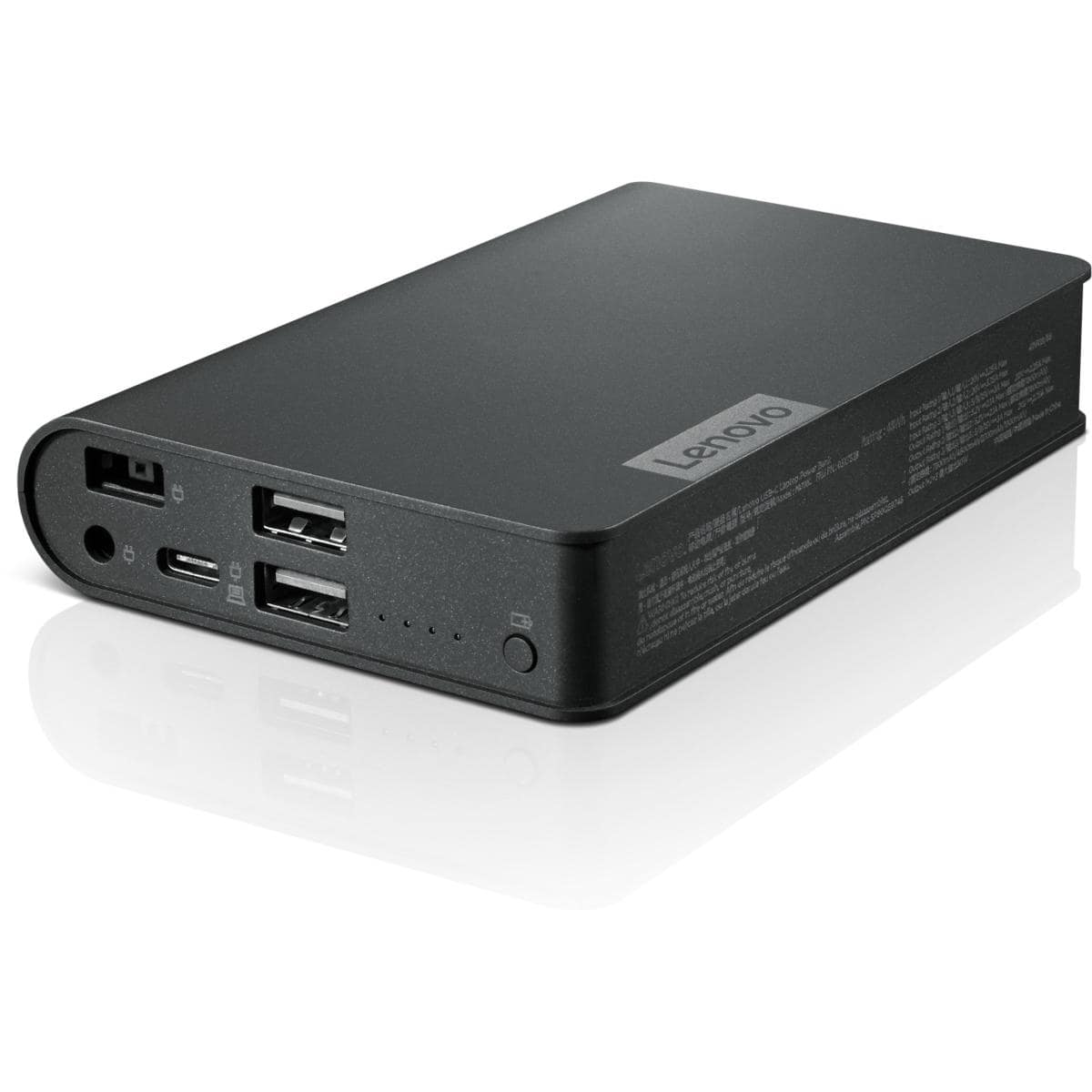 Lenovo USB-C Laptop Power Bank 14000mAh Battery Capacity Charge a Laptop & 2 Mobile Devices 2 Hours to Fully Charge 365 Days Long Stand-by Life