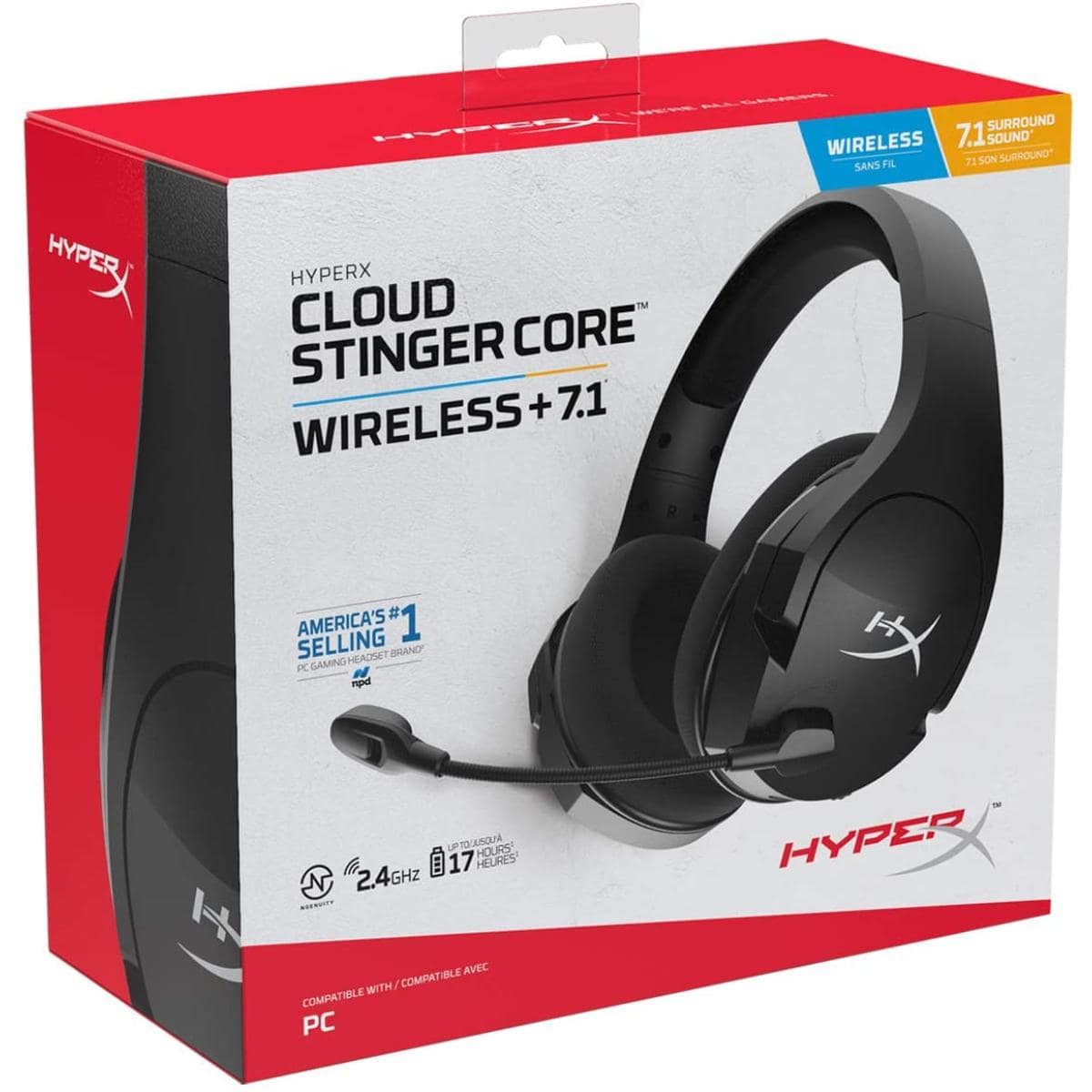 HyperX Cloud Stinger Core Wireless 7.1 Noise Cancelling Mic