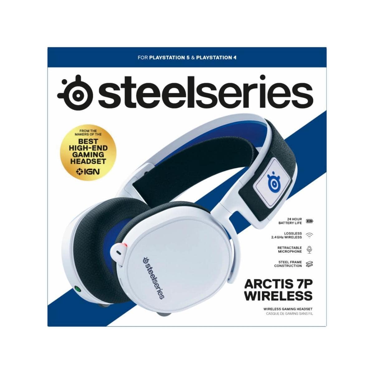 SteelSeries Arctis 7P Wireless Lossless 2.4 GHz For PlayStation