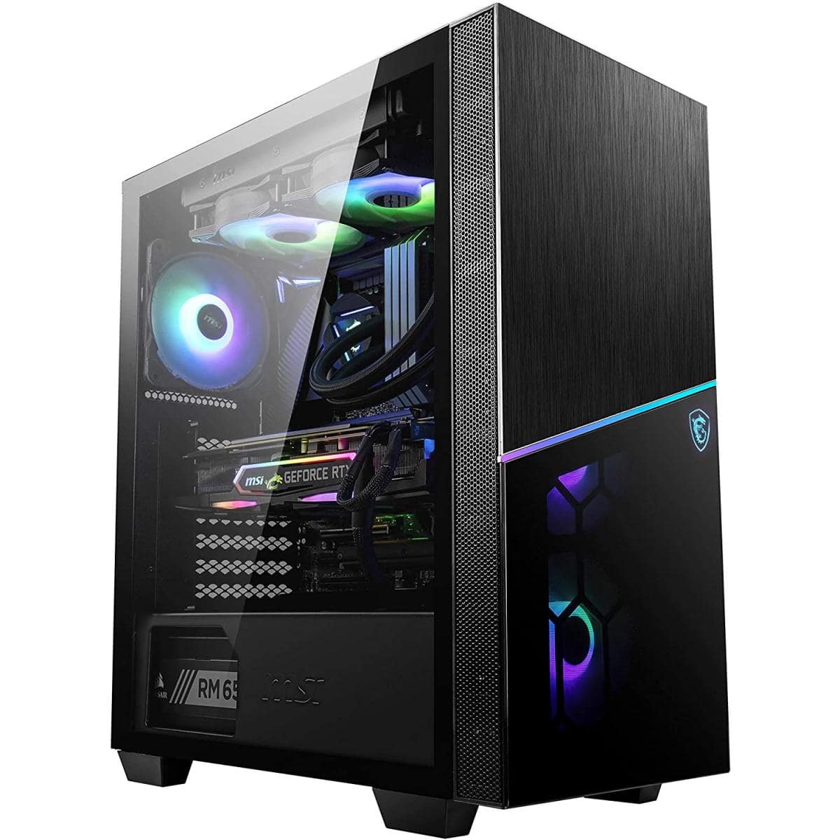 MSI MPG GUNGNIR 110R Tempered Glass Mid-Tower Gaming PC Case