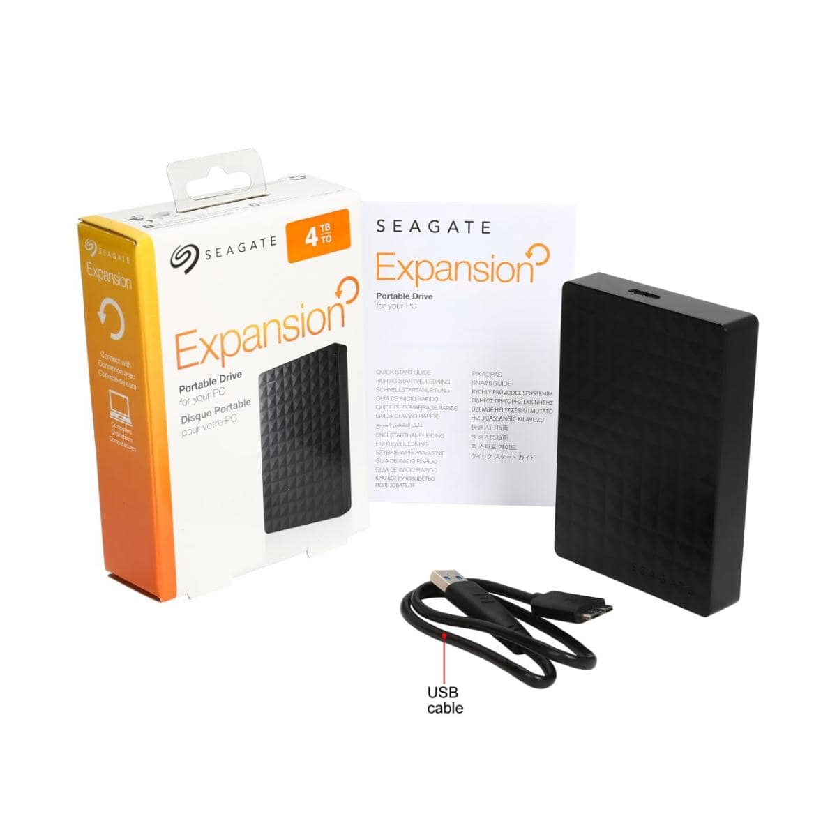 Seagate 4TB Portable External HDD USB 3.0 NO POWER