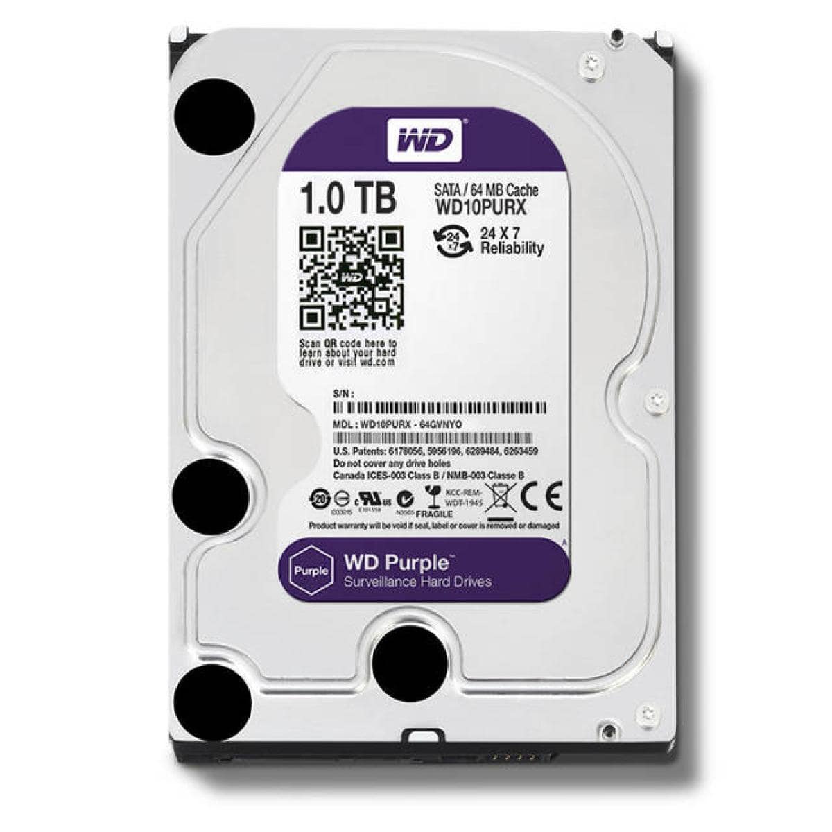 Western Digital Purple 1TB IntelliPower Hard Drive