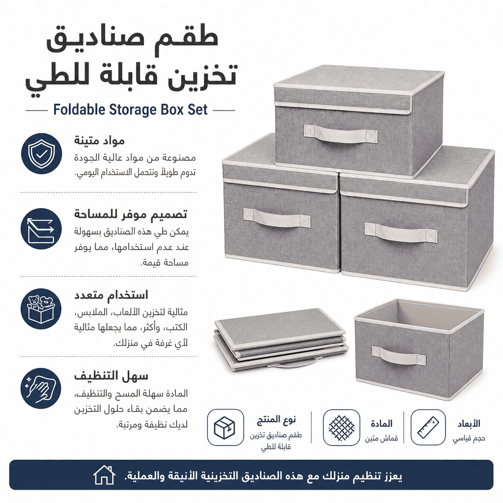 Foldable Storage Box Set