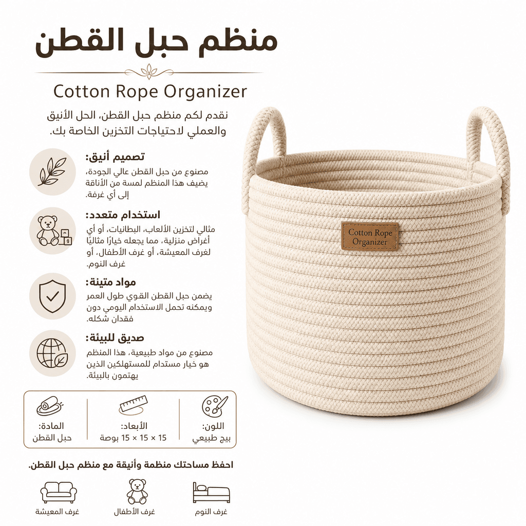 Cotton Rope Organizer