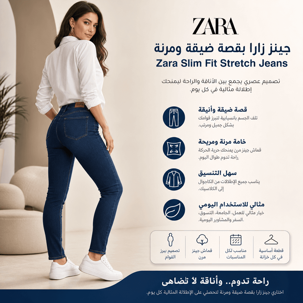 Zara Slim Fit Stretch Jeans