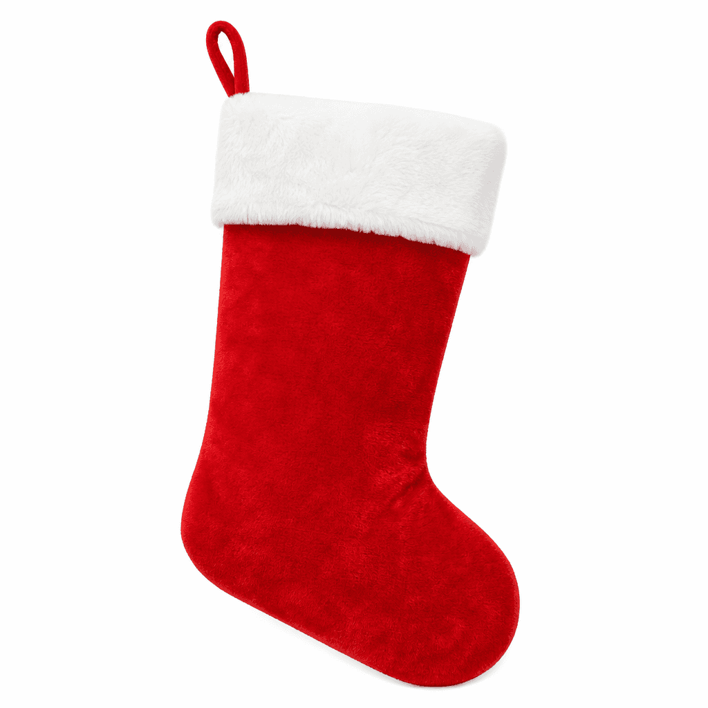 Christmas Stocking Plush Red