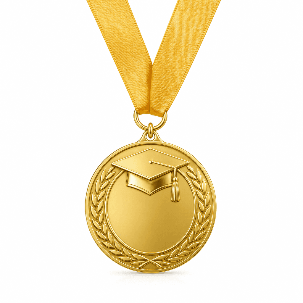 Graduation Medal Gold