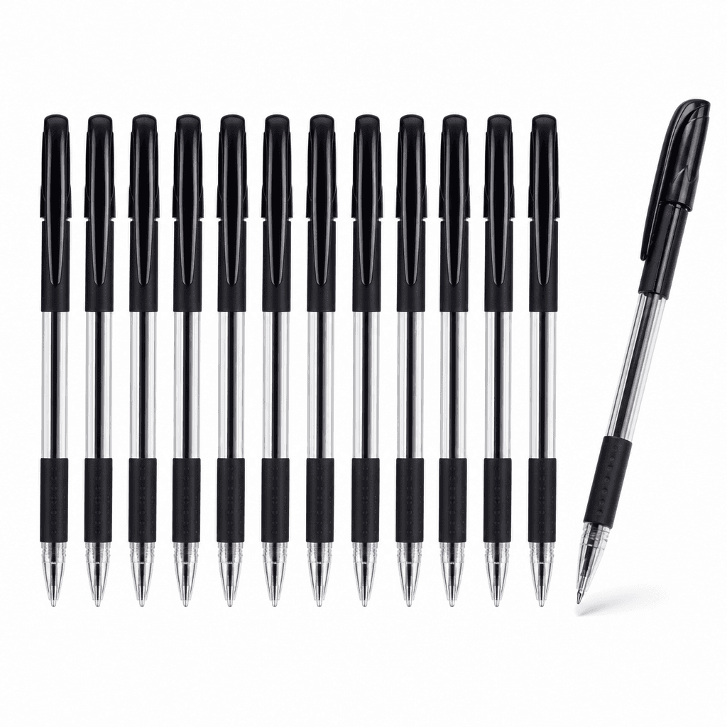 Pen Gel Black 12pcs
