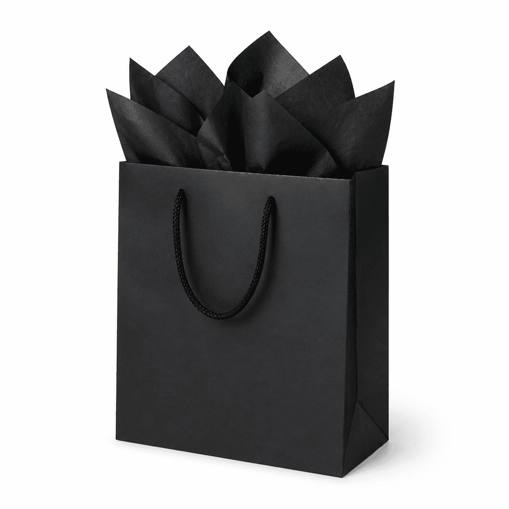 Father's Day Gift Bag Black