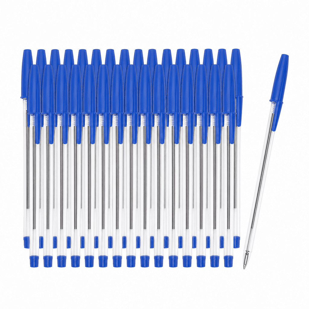Pen Ballpoint Blue 20pcs