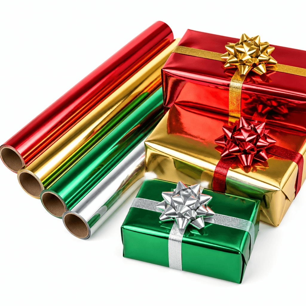 Christmas Gift Wrap Metallic