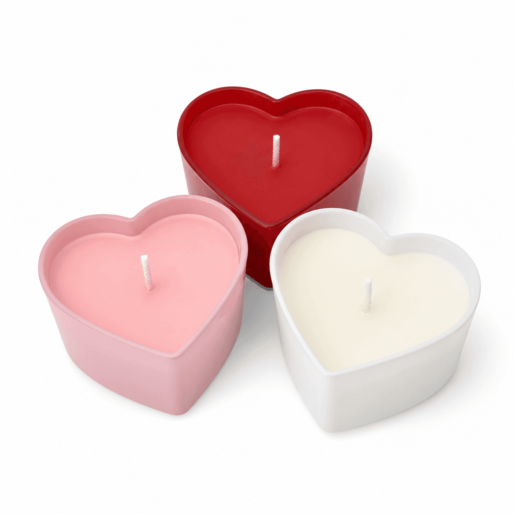 Valentine Heart Candle Set