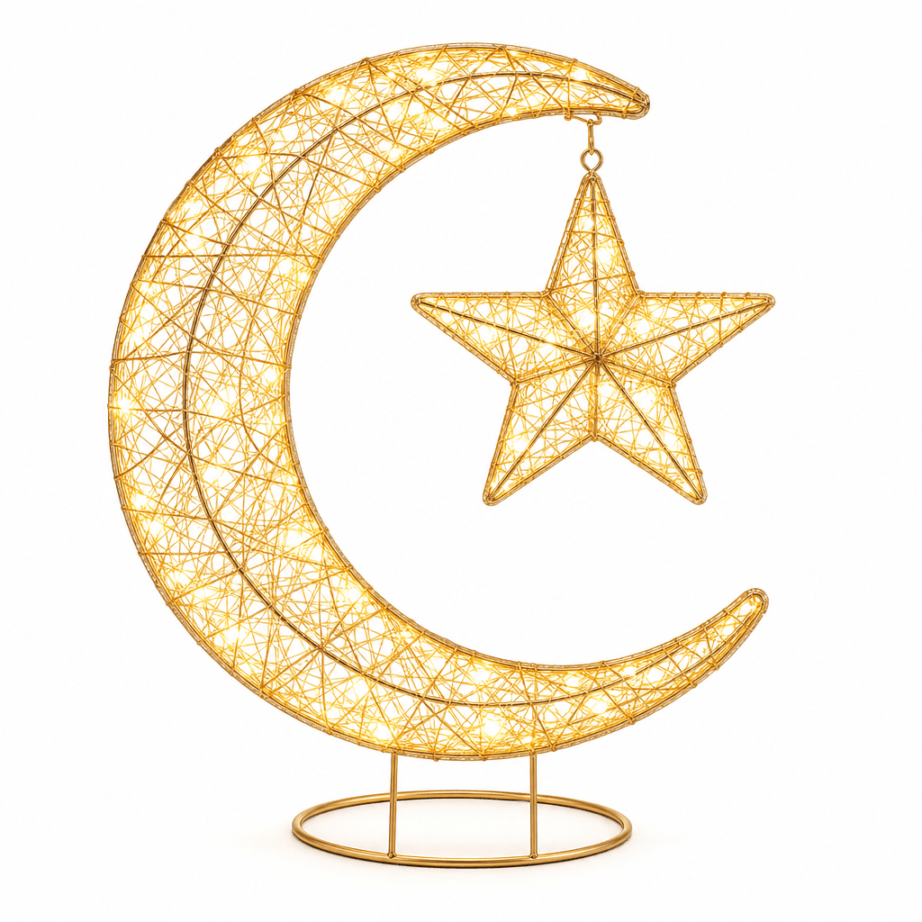 Ramadan LED Moon & Star Lights