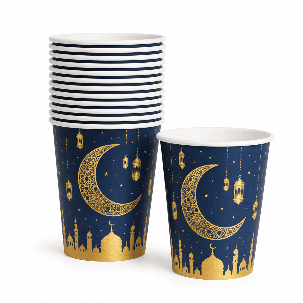 Eid Mubarak Paper Cups 20pcs