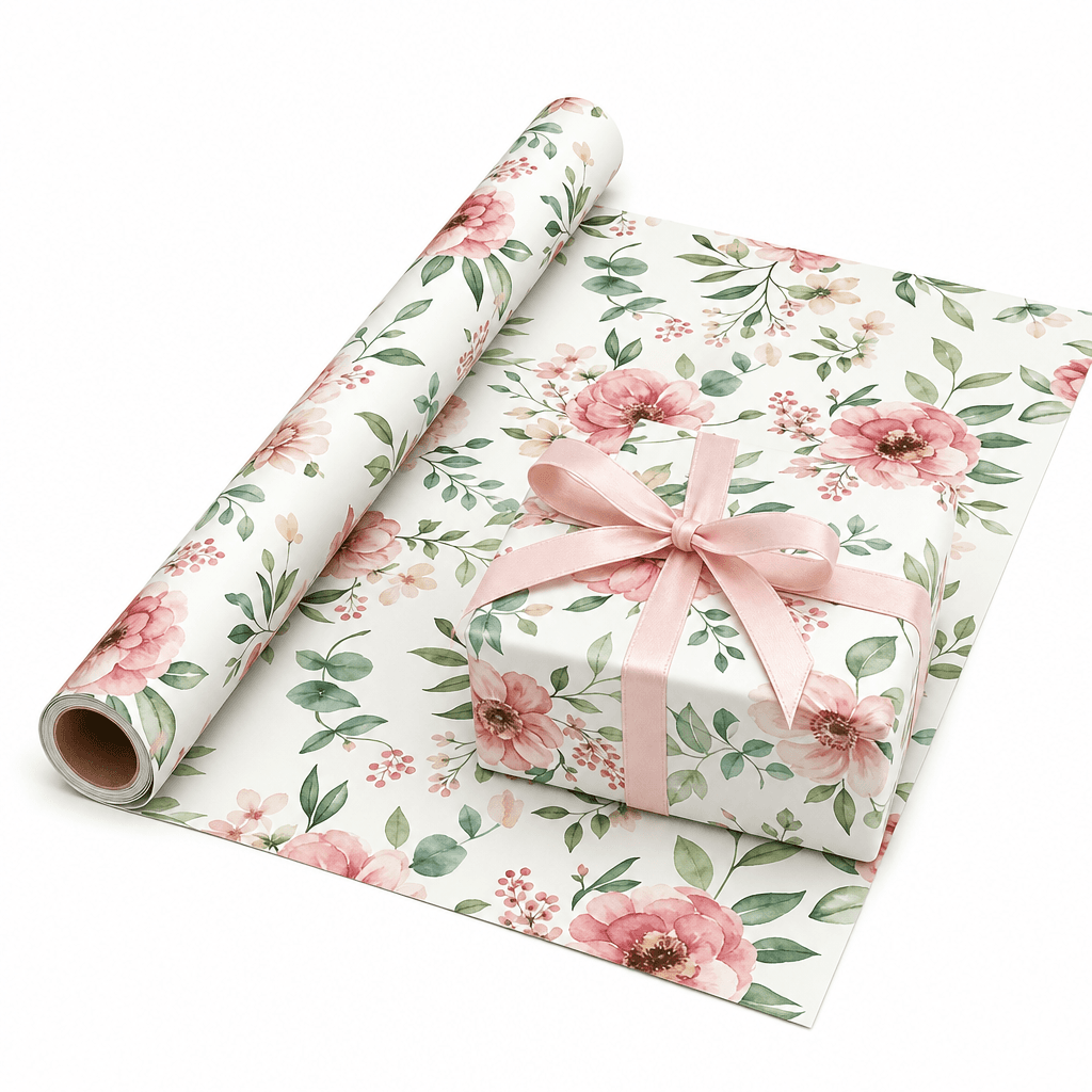 Gift Wrapping Paper Floral