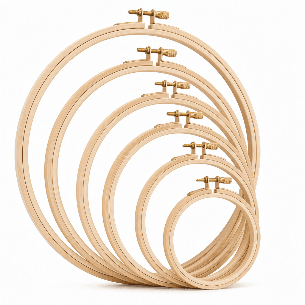 Embroidery Hoop Set 6‑Pack