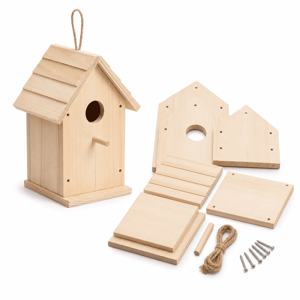 DIY Wooden Birdhouse Kit