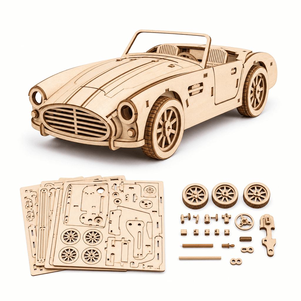 DIY Wooden Car Model Kit