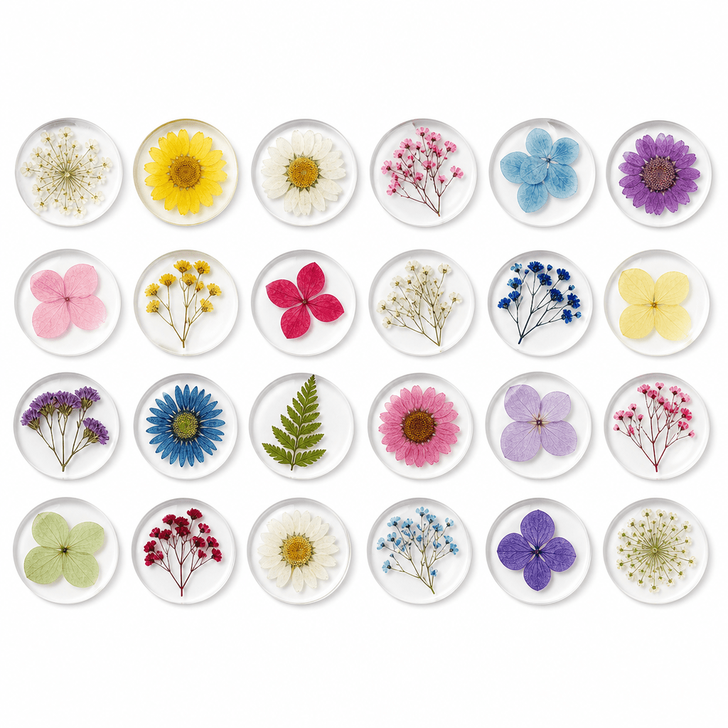 Resin Dried Flowers 24‑Pack