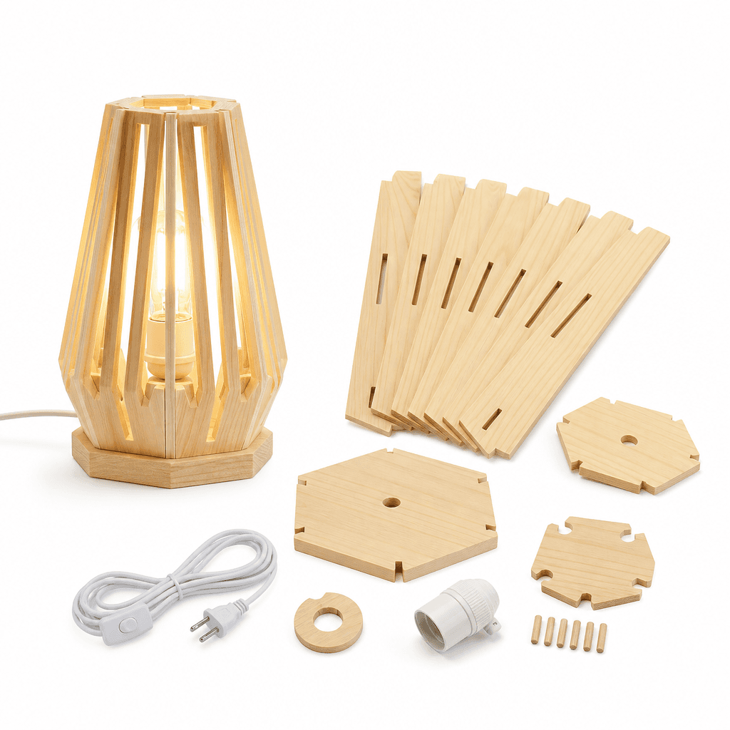 DIY Wooden Lamp Kit
