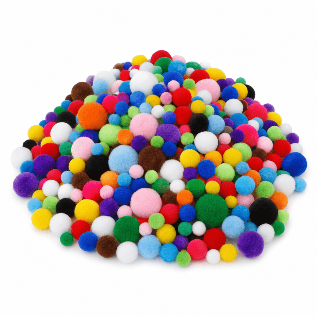 Kids Craft Pom Poms 500‑Pack