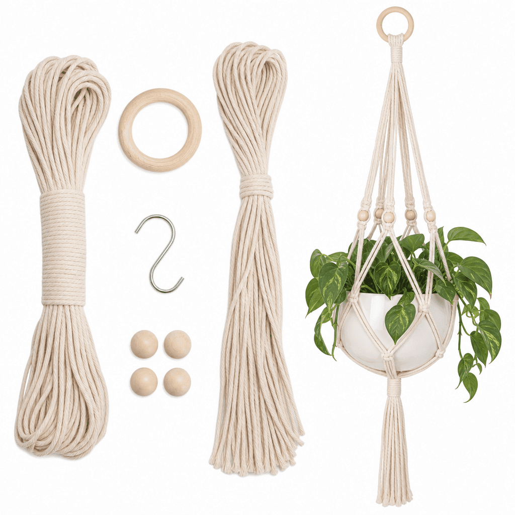 DIY Macrame Plant Hanger Kit