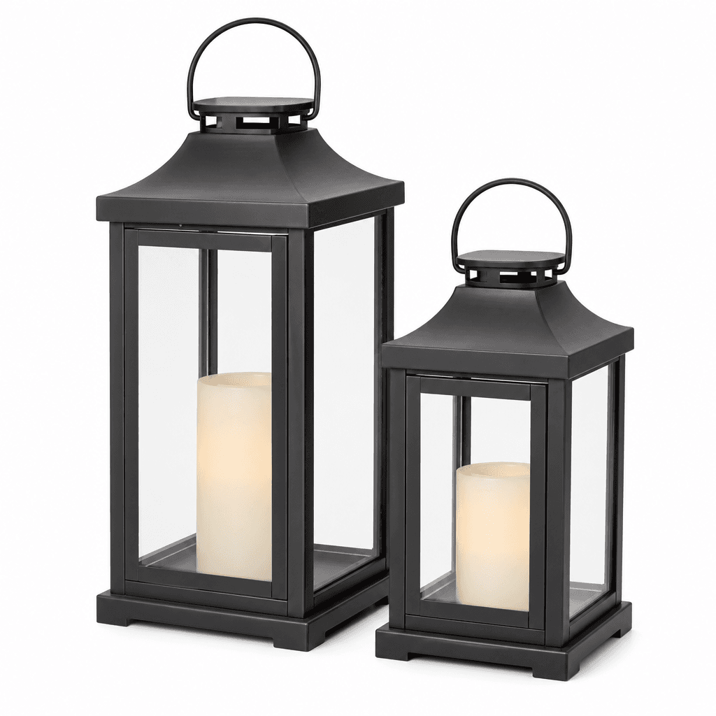 Allen + Roth Outdoor Lantern Set