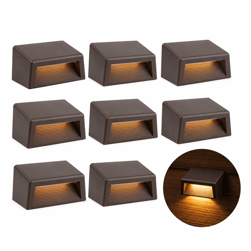 Hampton Bay LED Deck Lights 8‑Pack