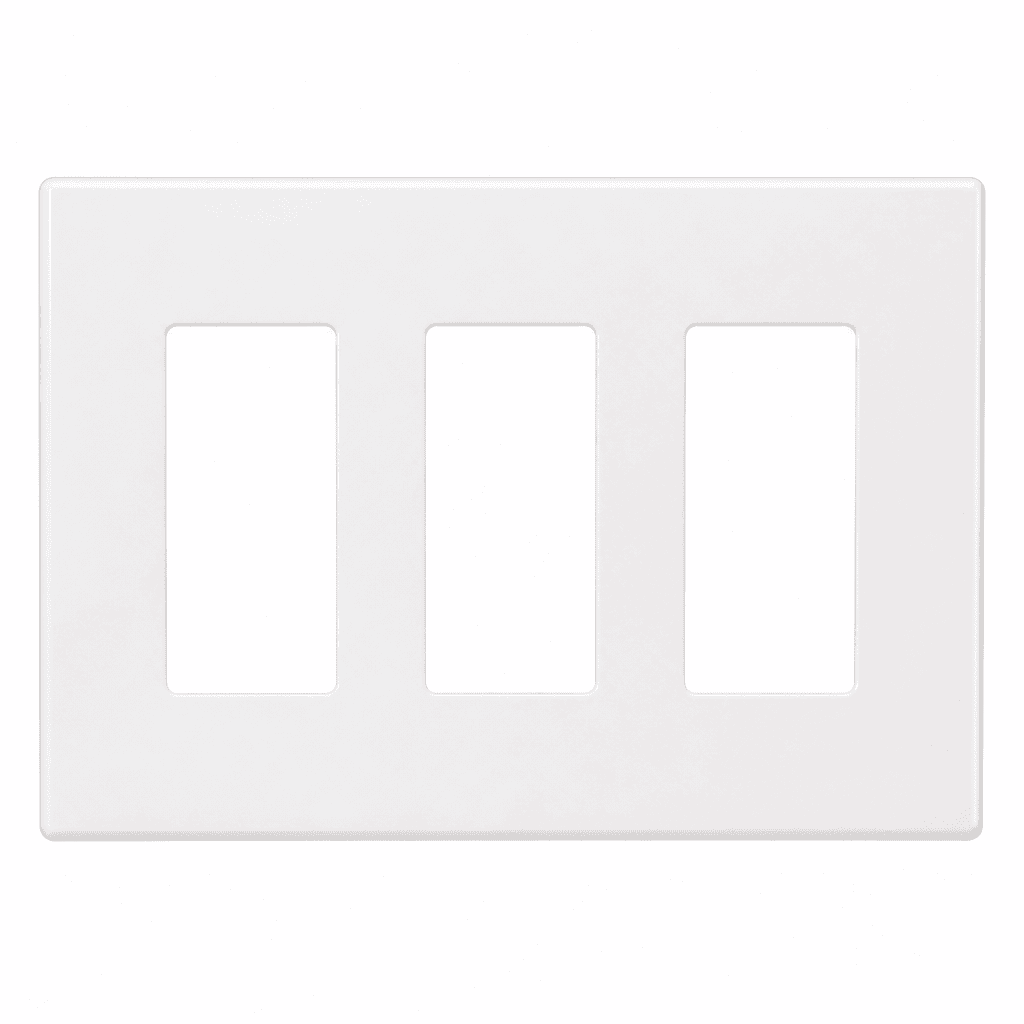 Lutron Claro Wall Plate 3‑Gang