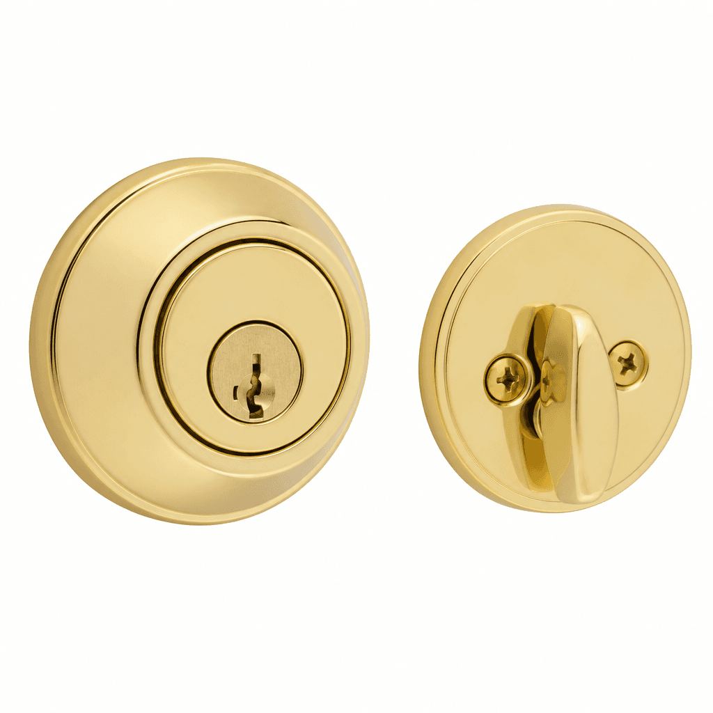 Kwikset Deadbolt Polished Brass