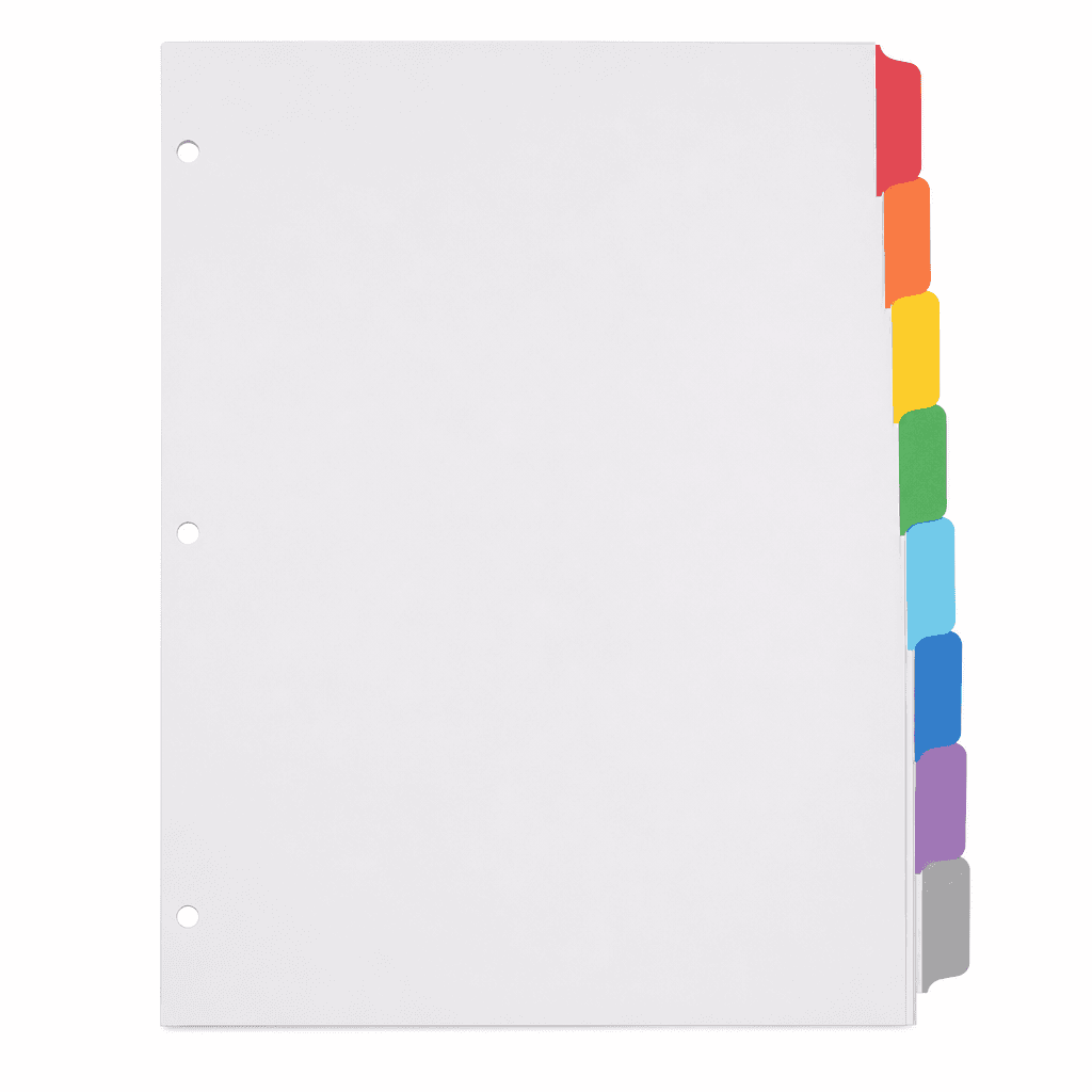 Smead 8‑Tab Index Dividers