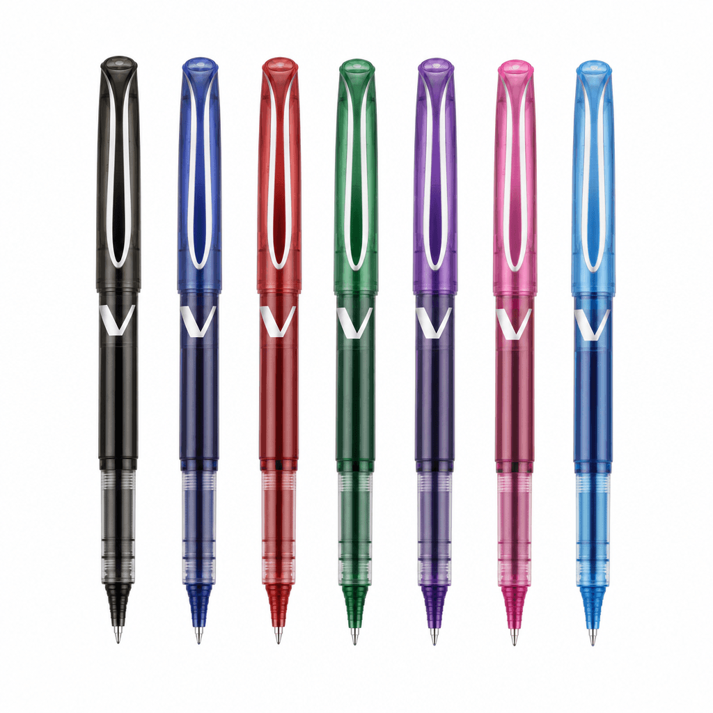 Pilot VBall Rollerball Pens 7‑Pack
