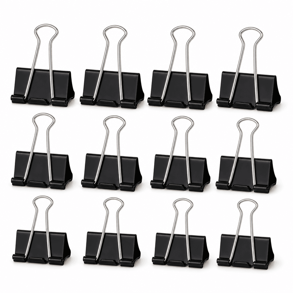 Officemate Binder Clips Large 12‑Pack