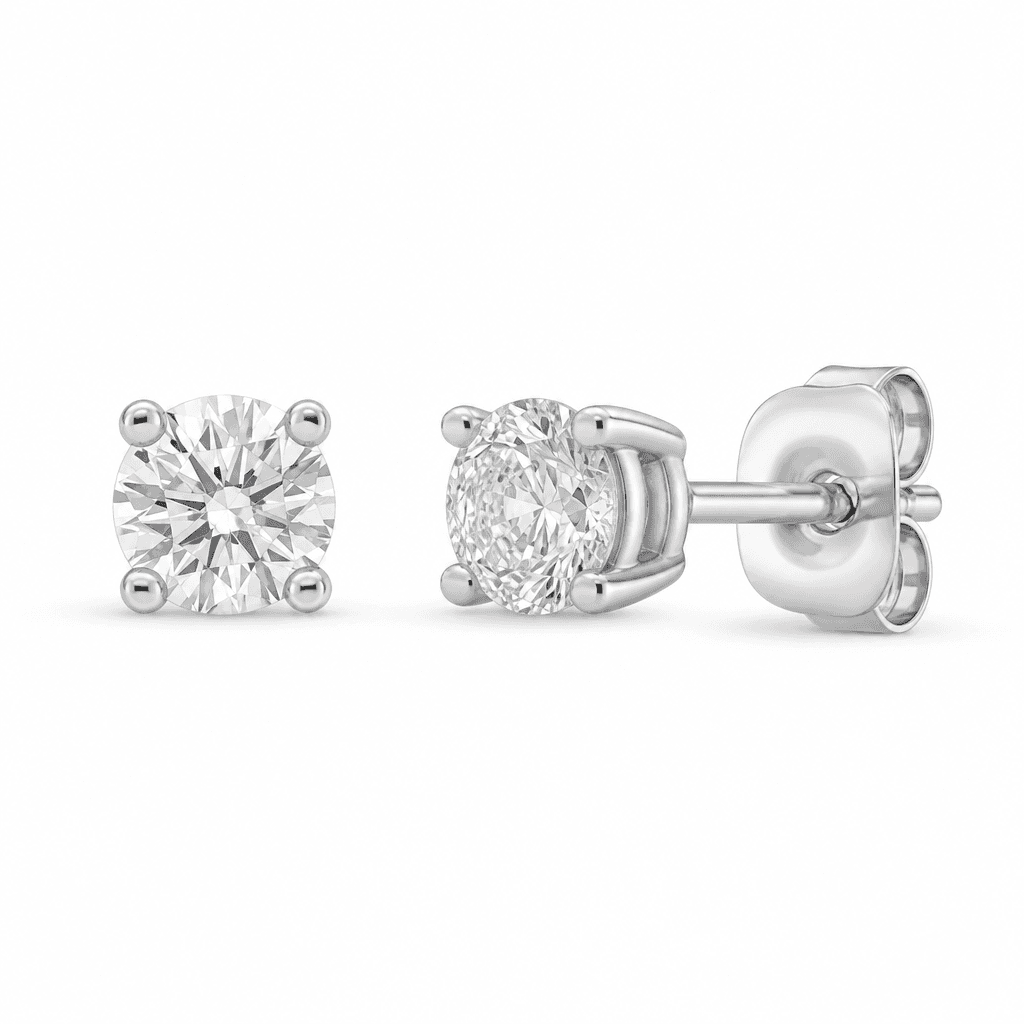 Zales 1/10 CT Diamond Stud Earrings