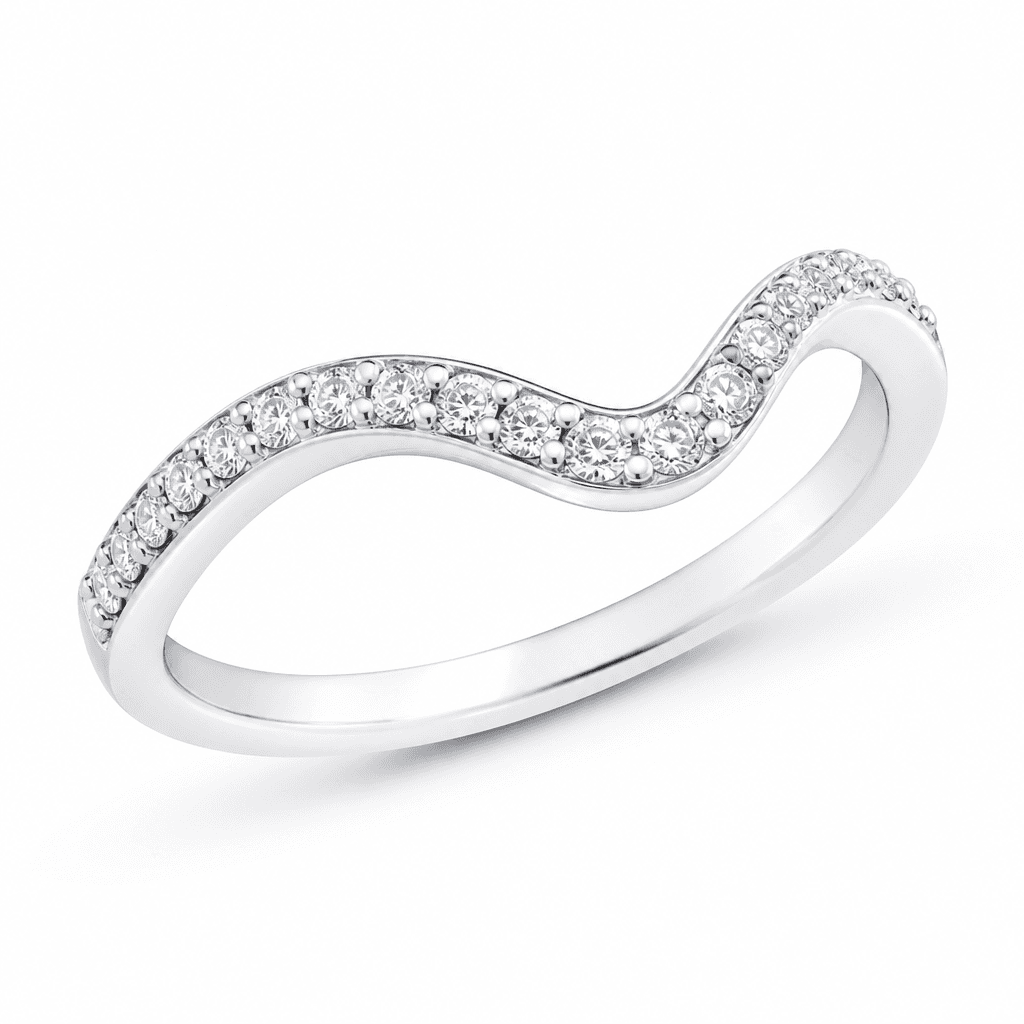 Pandora Sparkling Wave Ring