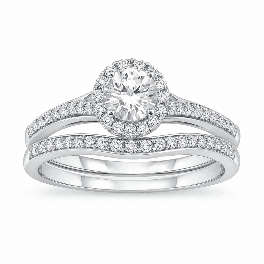 Zales 1/2 CT Diamond Bridal Set