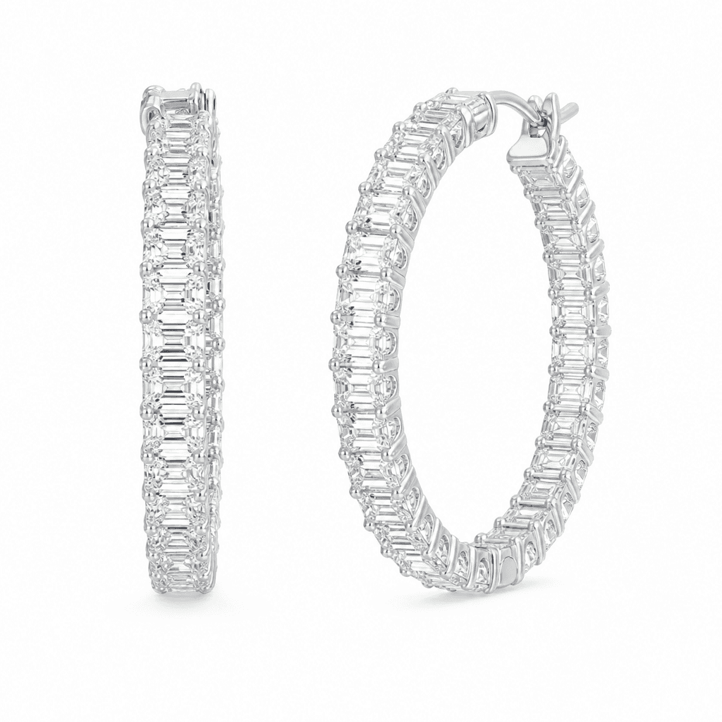 Swarovski Matrix Hoop Earrings