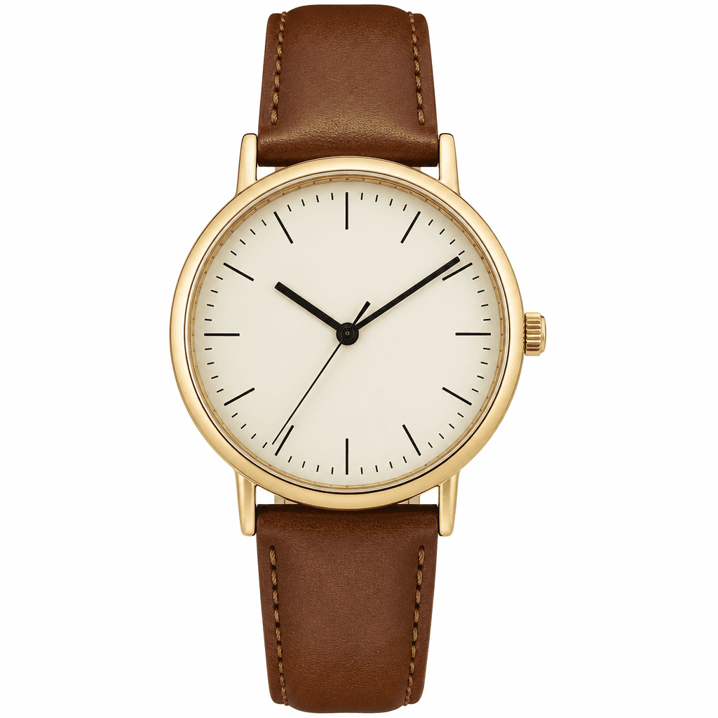 Timex Easy Reader Brown Leather