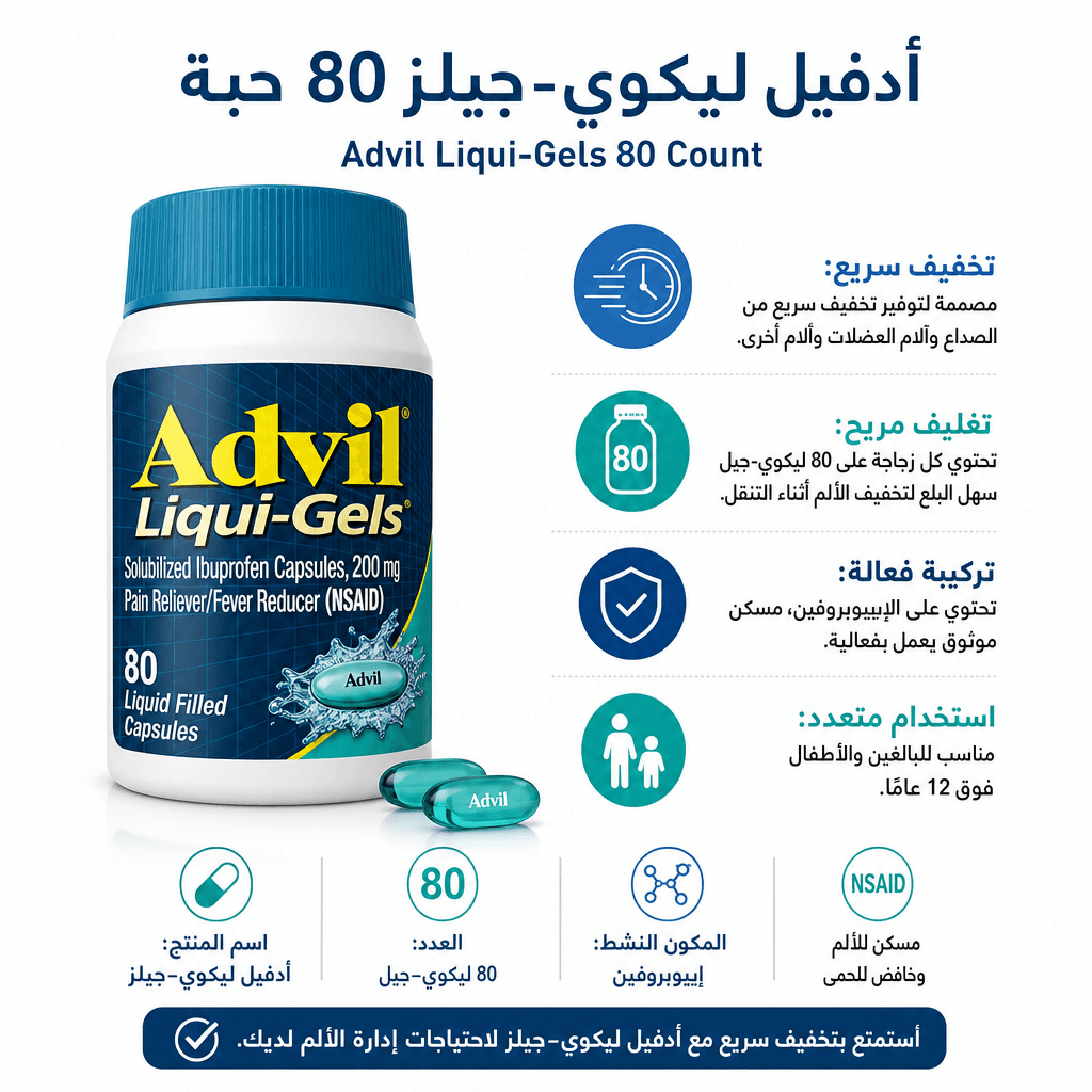 Advil Liqui‑Gels 80 Count