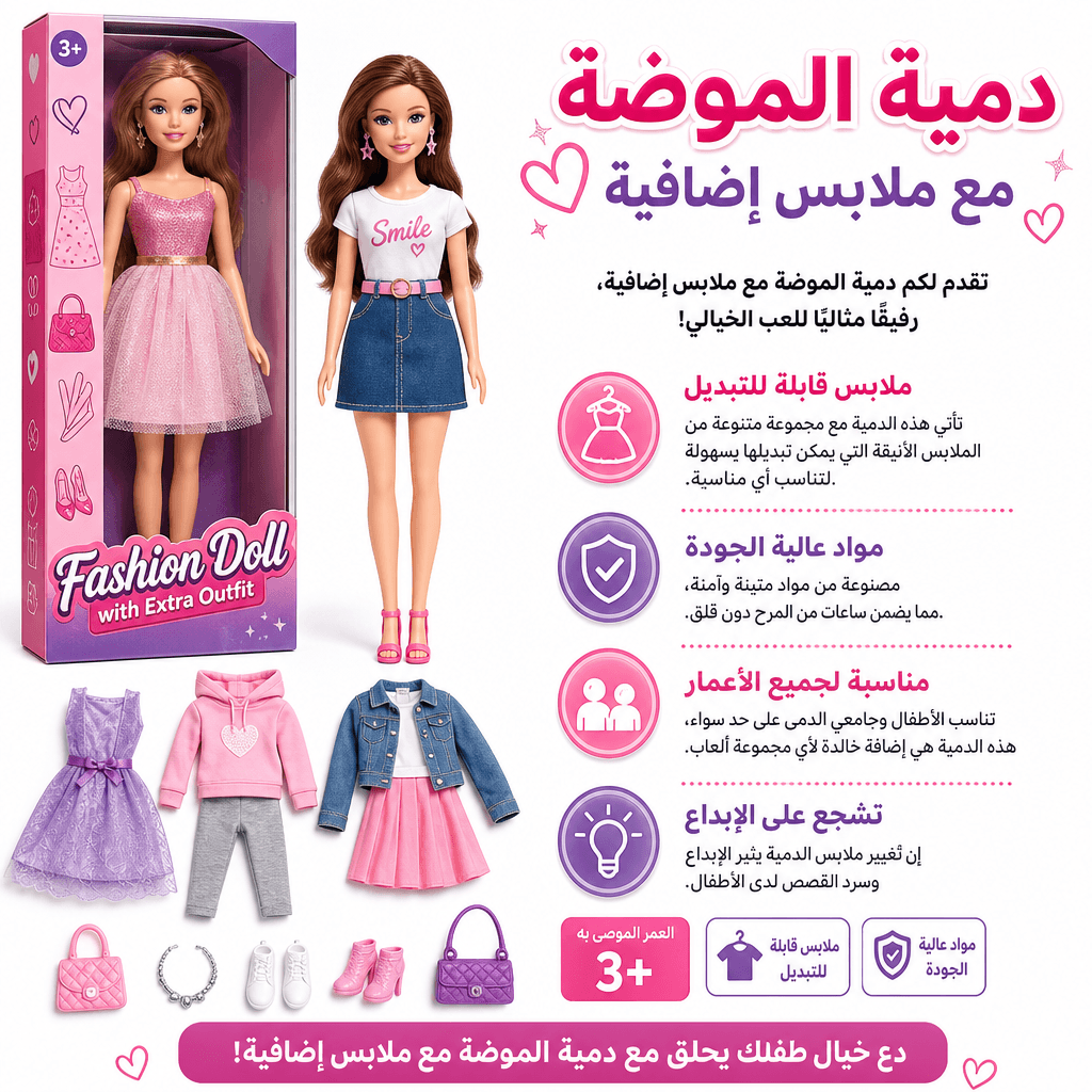 Fashion Doll with Extra Outfit