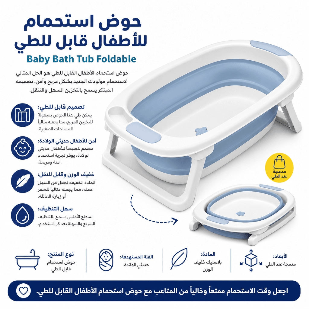 Baby Bath Tub Foldable
