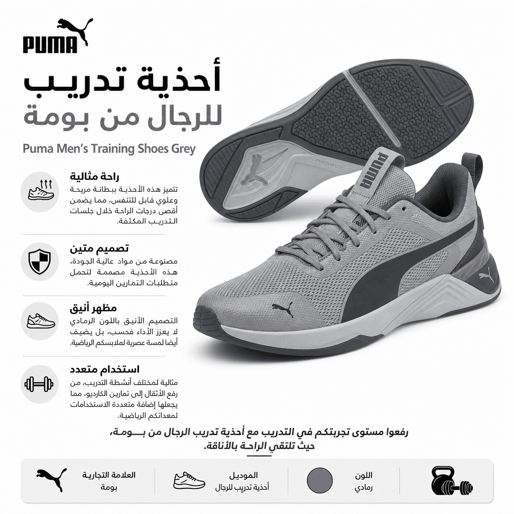 Puma Men’s Training Shoes Grey